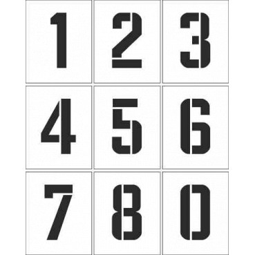 Трафарет цифр 10 см у висоту. Набір. - text_photo_image 6
