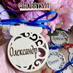 Новорічні іменні кульки «Ажур» Новорічні іменні кульки «Ажур»